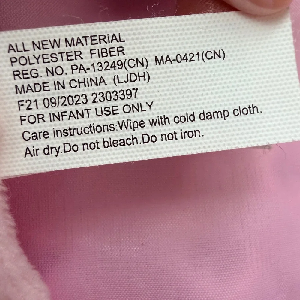 My First‎ Easter Bunny Lovey Baby Security Blanket Pink Plush Bunny Walmart
